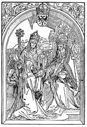 woodcut of Hrotswitha